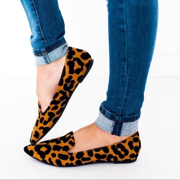 Shoes - 5⭐️LEOPARD Pointed Toe Ballet Flats PRINT SHOES